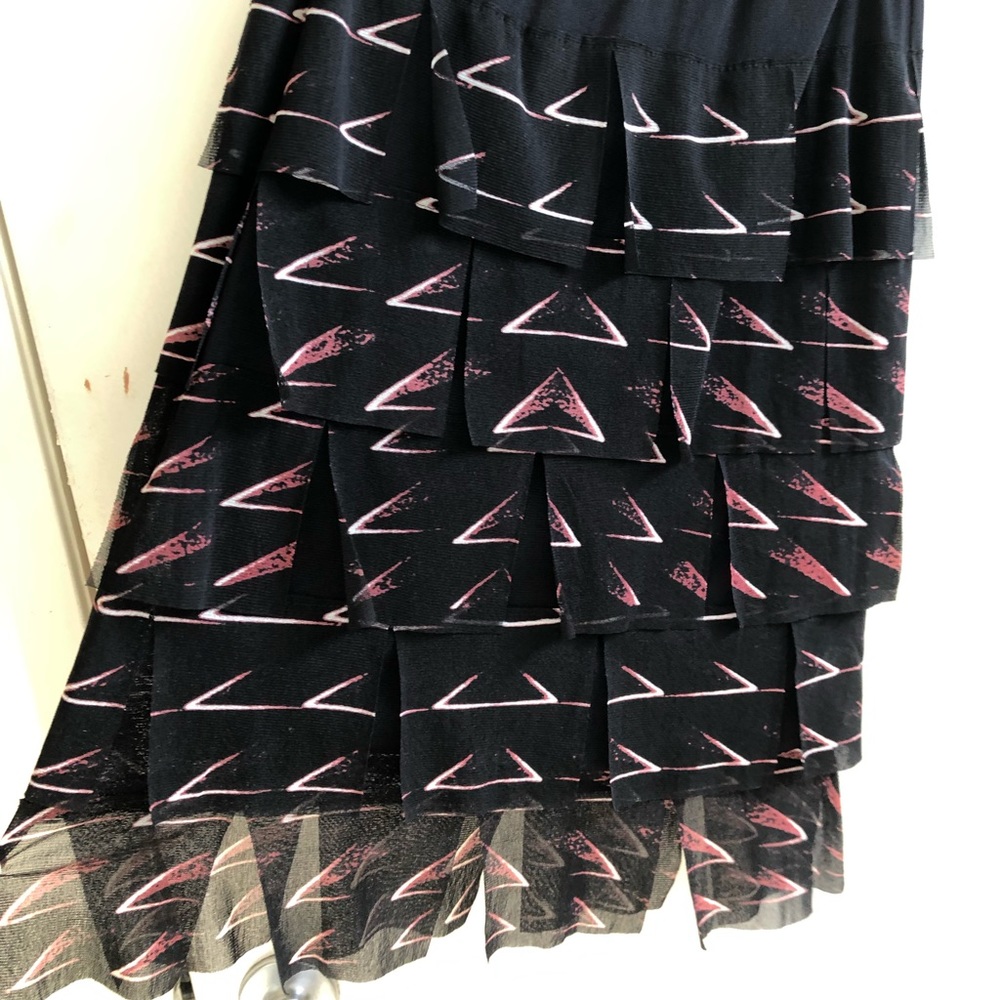 Vivienne Tam Vintage Mesh Printed Skirt - Picture 5 of 11